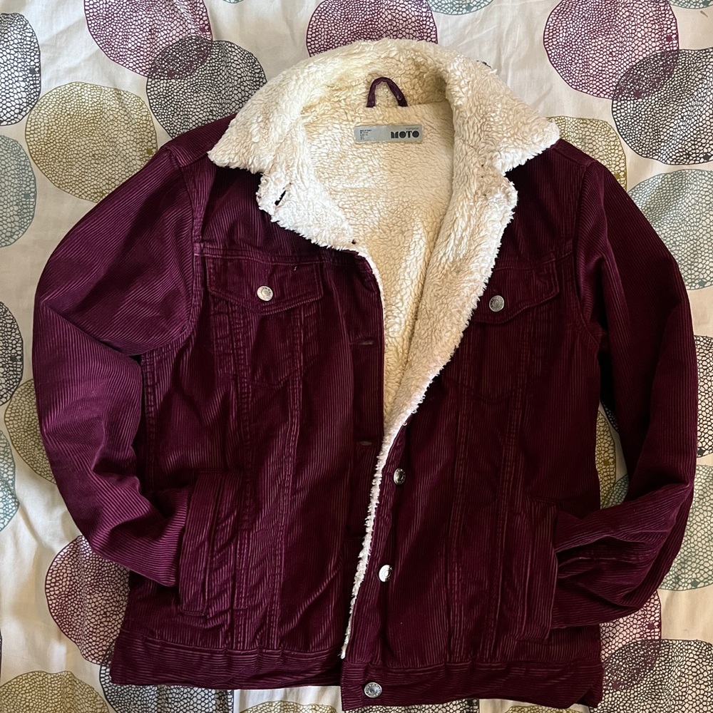 Corduroy sherpa jacket